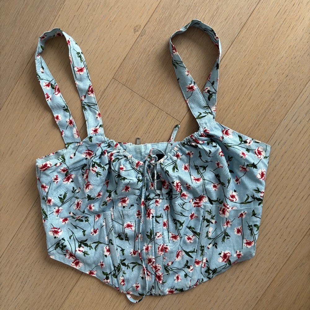 Bardot crop tank